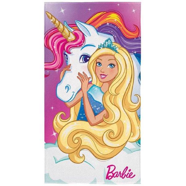 Toalha de Banho Aveludada Infantil - Barbie Reinos Mágicos - Lepper