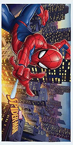 Toalha de Banho Aveludada Transfer Spider Man Vermelho - Lepper