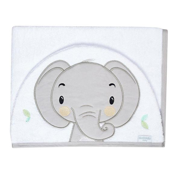 Toalha de Banho Bichinhos Elefante - Batistela Baby