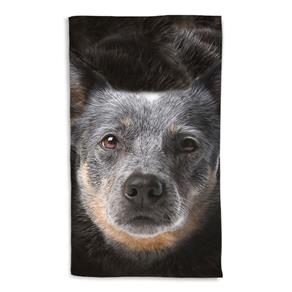 Toalha de Banho Cachorro Boxer Portrait 135x70cm - Marrom