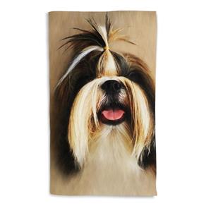 Toalha de Banho Cachorro Westie Portrait 135x70cm - Branco
