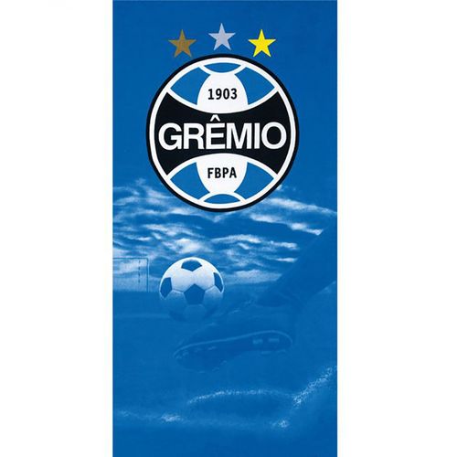 Toalha de Banho - Clubes de Futebol - Grêmio - Mod 07 - Aveludada - Dohler