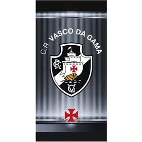 Toalha de Banho Clubes de Futebol Vasco Mod 06 Aveludada Dohler - Cinza