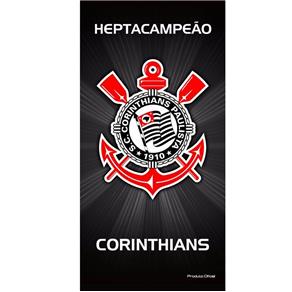 Toalha de Banho Corinthians Oficial 1,40x0,70 Buettner - PRETO