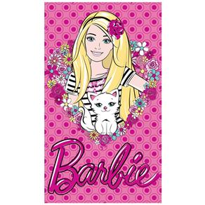 Toalha de Banho Estampada 100% Algodão Barbie Love - Santista - Pink