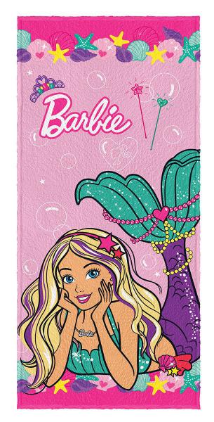 Toalha de Banho Felpuda Barbie Reinos Mágicos - Lepper
