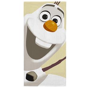 Toalha de Banho Felpuda Estampada Frozen Olaf 60 X 120 Cm - Lepper - Branco