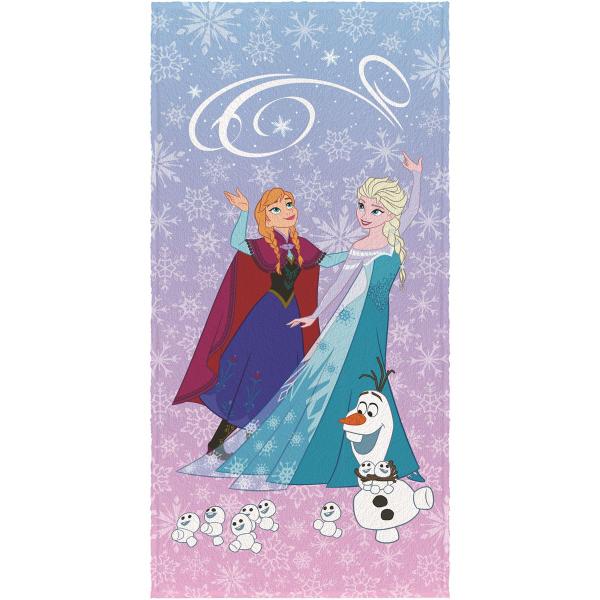 Toalha de Banho Felpuda Frozen Anna, Elsa e Olaf - Lepper