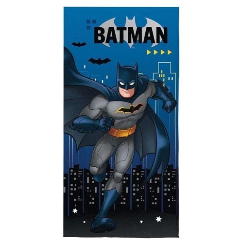 Toalha de Banho Infantil Aveludada Transfer Batman Lepper