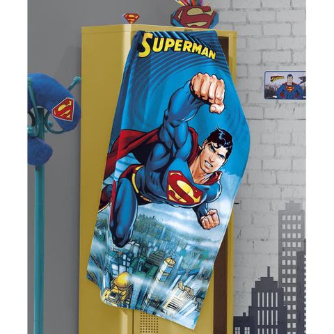 Toalha de Banho Infantil Dohler -Velour Estampada Superman