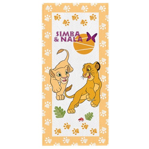 Toalha de Banho Infantil Rei Leão Simba e Nala