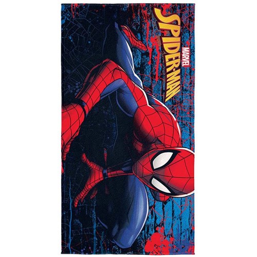 Toalha de Banho Infantil Spider Man Aveludada - Lepper