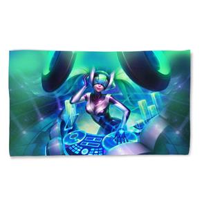 Toalha de Banho League Of Legends Dj Sona Cinética Landscape 135x70cm - Azul