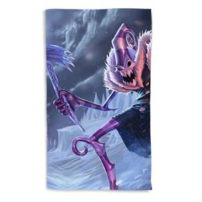 Toalha de Banho League Of Legends Fiddlesticks Doces Travessos Portrait 135x70cm - Azul