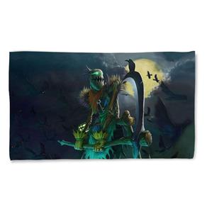 Toalha de Banho League Of Legends Fiddlesticks Mensageiro da Morte Landscape 135x70cm - Verde
