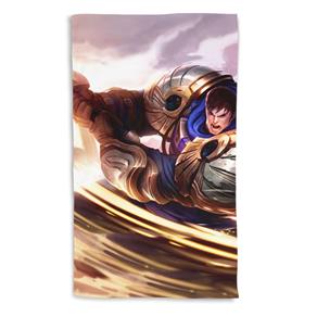 Toalha de Banho League Of Legends Garen Poder de Demacia Portrait 135x70cm - Amarelo
