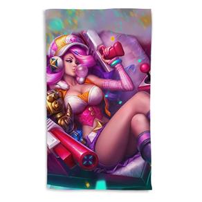 Toalha de Banho League Of Legends Miss Fortune Fliperama Portrait 135x70cm - Rosa