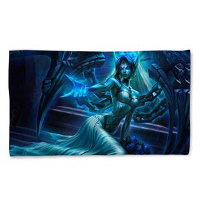 Toalha de Banho League Of Legends Morgana Noiva Fantasma Landscape 135x70cm - Azul