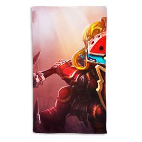 Toalha de Banho League Of Legends Poppy Martelo Escarlate Portrait 135x70cm - Vermelho