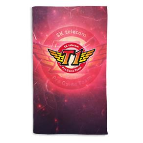 Toalha de Banho League Of Legends SK Telecom T1 Portrait 135x70cm - Vermelho