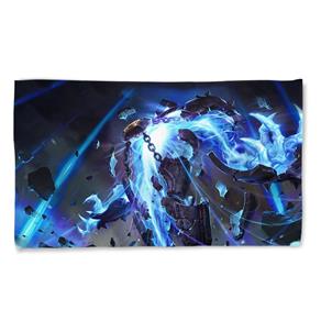 Toalha de Banho League Of Legends Xerath o Mago Ascendente Landscape 135x70cm - Azul