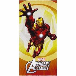 Toalha de Banho Lepper Avengers os Vingadores Homem de Ferro Felpuda