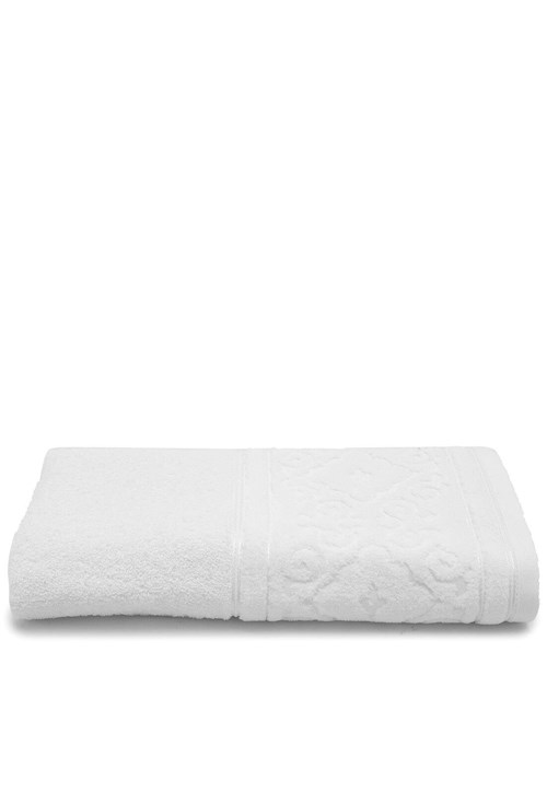 Toalha de Banho Santista Unique Leslie Fio Penteado 70cmx1,40m Branco