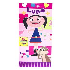 Toalha de Banho Show da Luna Felpuda Infantil Personagens