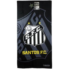 Toalha de Banho Times de Futebol - Buettner - Linha Licenciados - Brasão Santos Brasão Santos