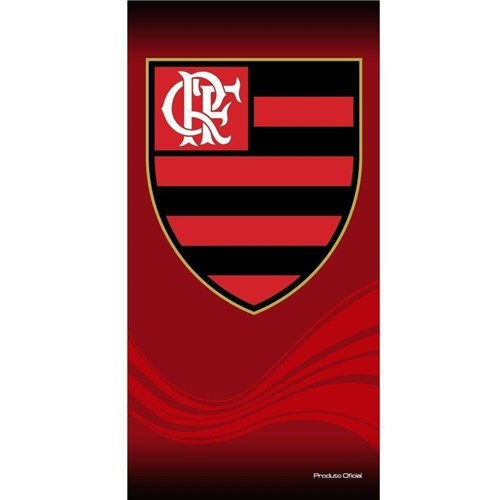 Toalha de Banho Veludo Flamengo Brasão Oficial