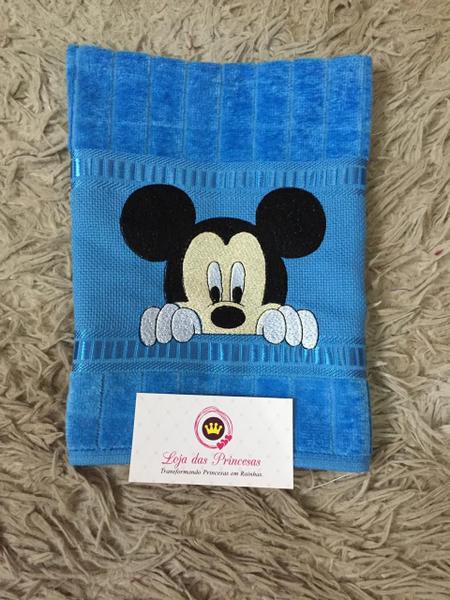 Toalha de Lavabo Bordado Mickey - Loja das Princesas