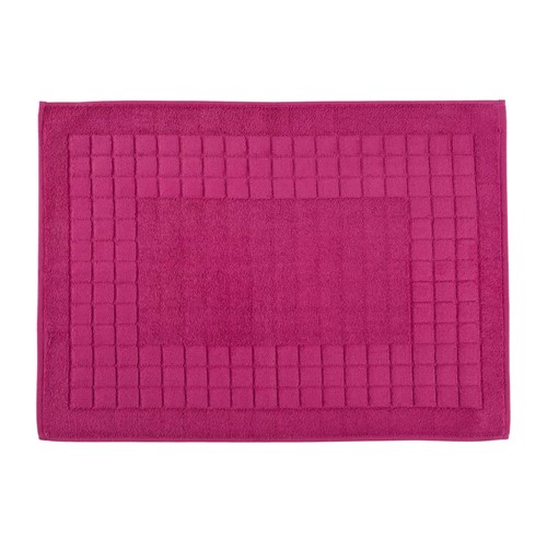 Toalha de Piso 50 X 70cm Premium Felpuda Rosa Escuro Teka