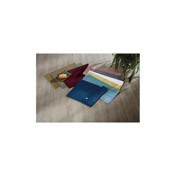 Toalha de Piso Teka Pezinho Antiderrapante Azul Claro 46cm X 70cm 500g/m²