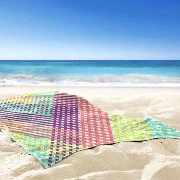 Toalha de Praia / Banho Traços Geometricos Color - Love Decor
