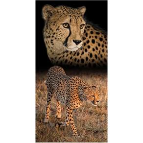 Toalha de Praia Buettner Veludo Estampado Cheetah 0,76cm X 1,52cm - Único