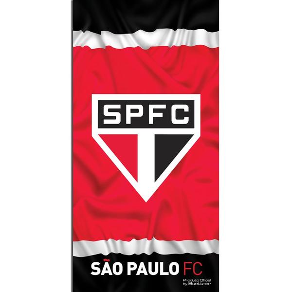 Toalha de Praia Buettner - Veludo - Estampado - Clube do Brasil - Brasão - São Paulo
