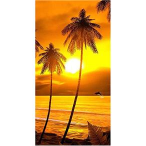 Toalha de Praia Buettner Veludo Sunset Of The Beat Estampa Reativa 0,76cm X 1,52cm