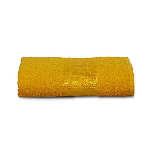 Toalha de Rosto Altenburg Valência Amarelo 50cm X 80cm 100% Algodão