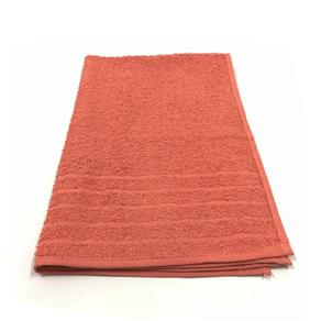 Toalha de Rosto Modelo Barra - Cor Rosa Escuro 45x69 Cm