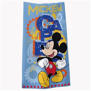 Toalha Estampada Banho Disney Light 100% Algodão Mickey Club Azul Santista - Azul Claro - AZUL CLARO