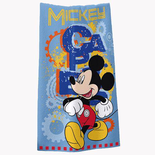 Toalha Estampada Banho Disney Light 100 Algodão Mickey Club Azul - Santista