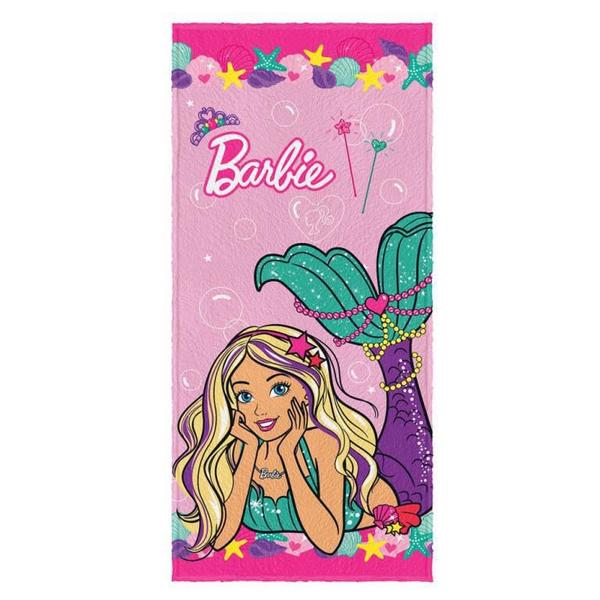 Toalha Felpuda de Banho Estampada Barbie Reinos Magicos 2 - 60 Cm X 1,20 M - Lepper