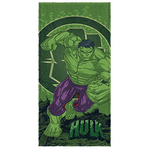 Toalha Felpuda de Banho Estampada os Vingadores - Hulk