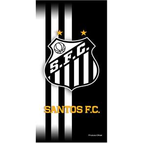 Toalha Felpuda Time de Futebol - Santos | Buettner - PRETO