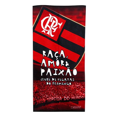 Toalha Flamengo Torcida Veludo