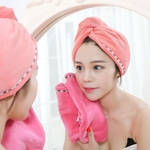 Toalha mulheres microfibra cabelo turbante Enrole Anti Frizz absorvente de secagem rápida Cap Macio