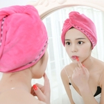 Toalha mulheres microfibra cabelo turbante Enrole Anti Frizz absorvente de secagem rápida Cap Macio