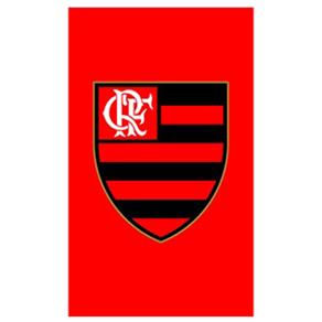 Toalha Social Buettner Veludo Estampado Flamengo - Vermelho