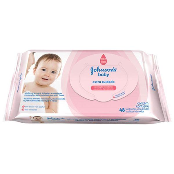 Toalha Umedecida Johnsons Baby Extra Cuidado 48 Unidades - Johnsons