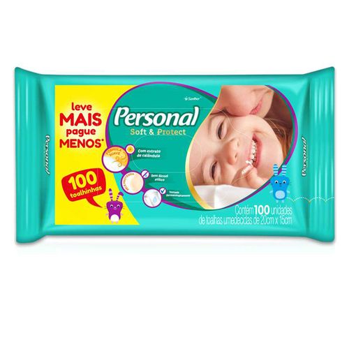 Toalha Umedecida Personal Baby 100un TOALHA UMED PERSONAL BABY 100UN